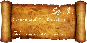 Szerencsés Katalin névjegykártya